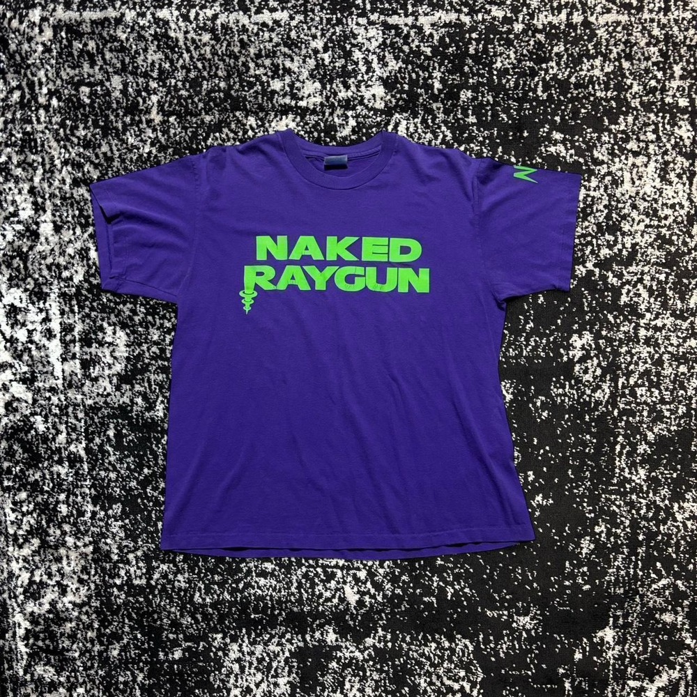 Vintage 90s naked raygun band T Shirt Size L Single Stitch